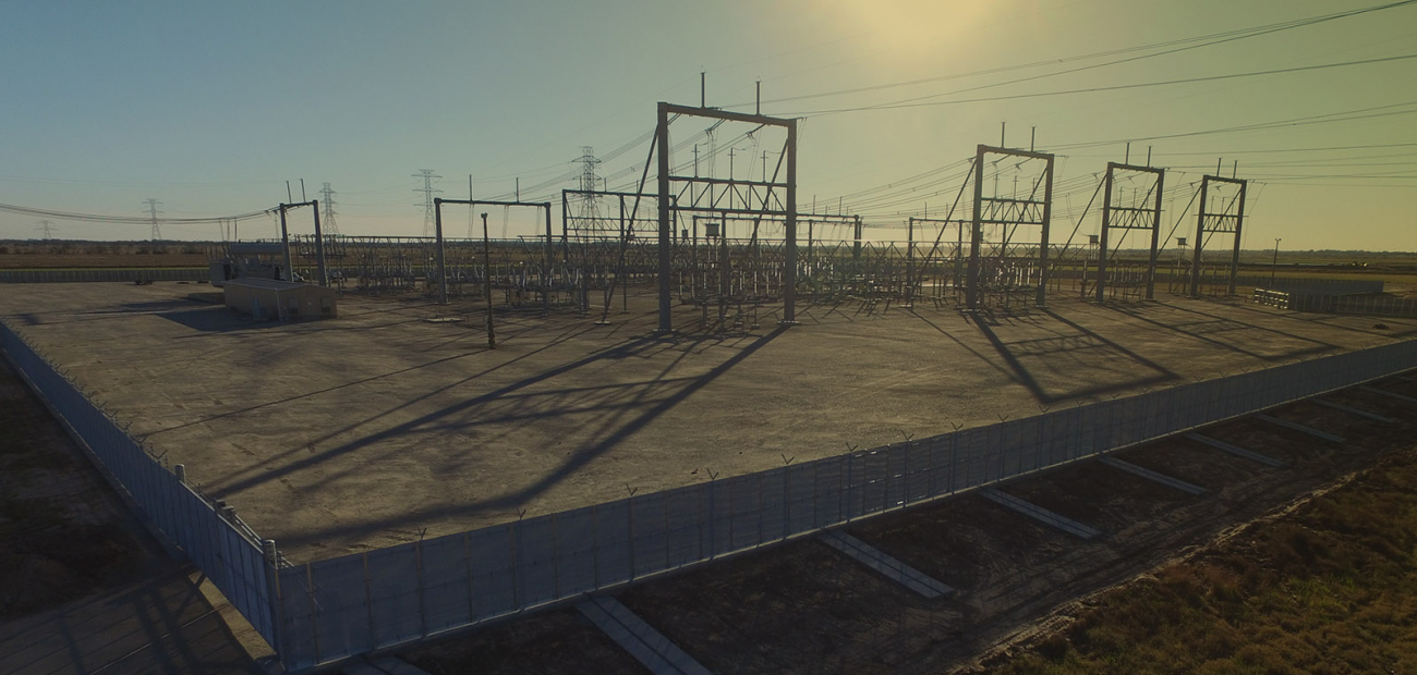 Protecting energy site with high security fencing