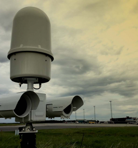 Detection radar near perimeter fence