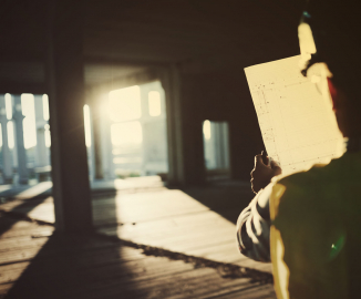 person onsite a construction project